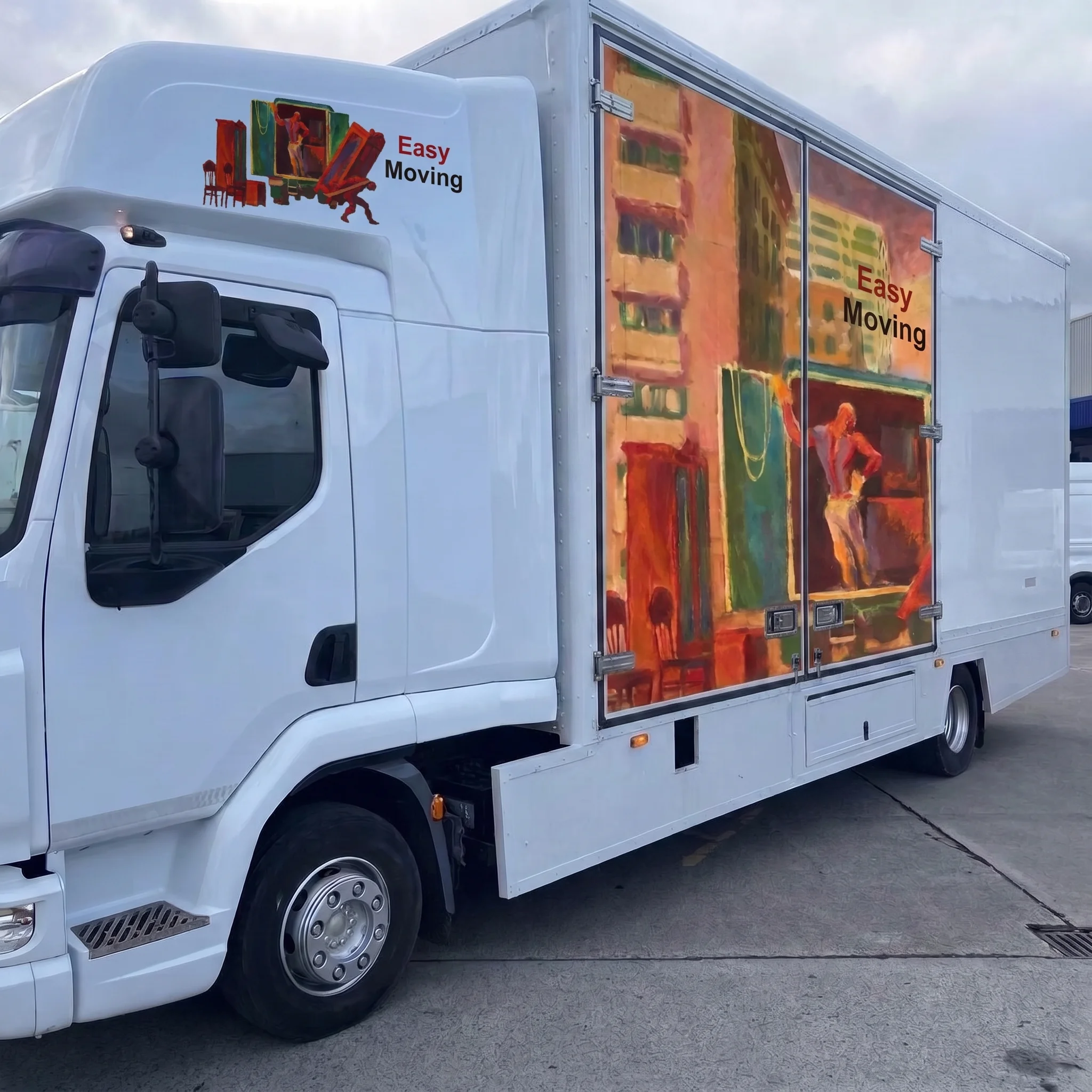 Easy Moving branded removal truck ready for collection