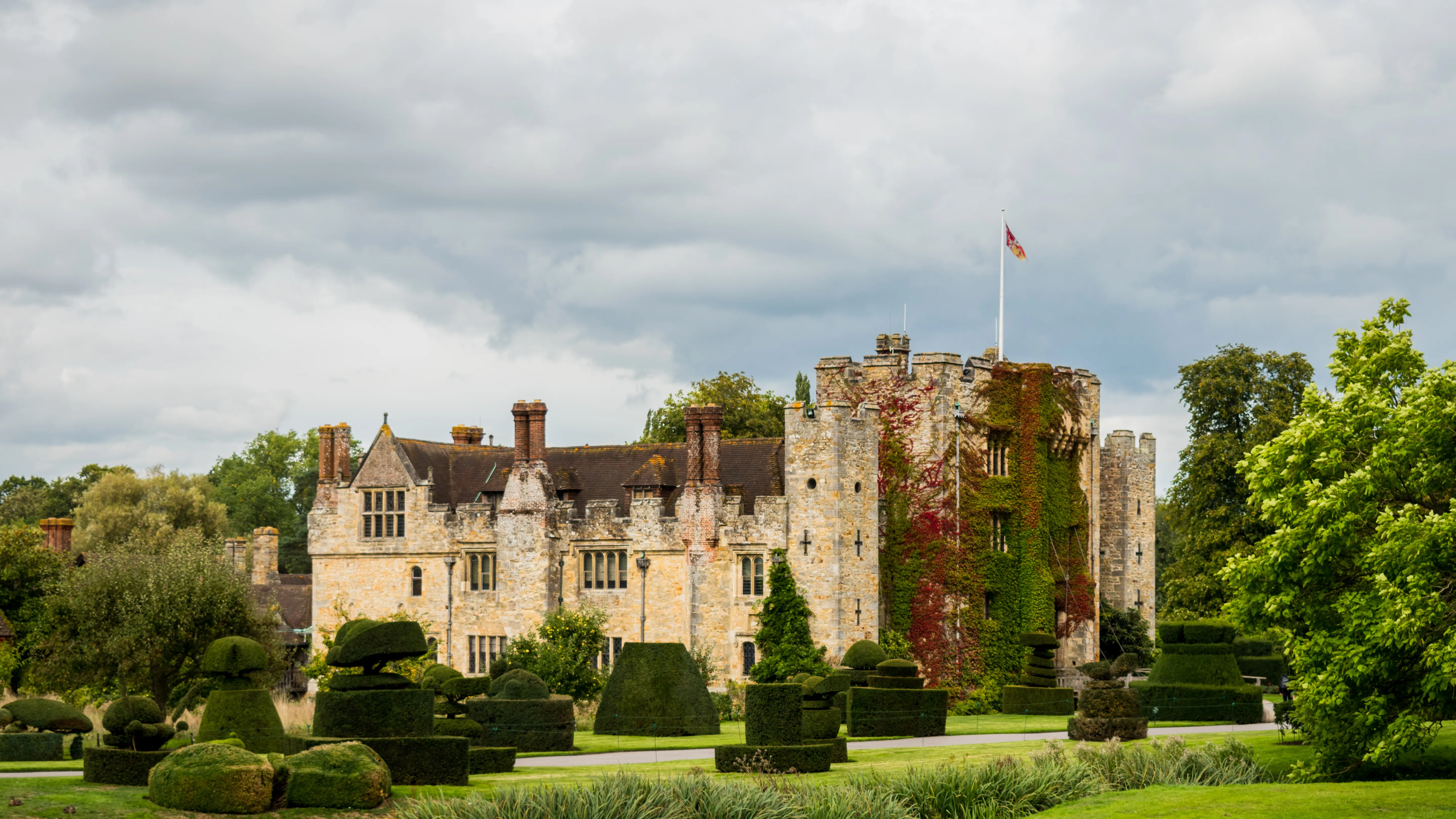 Hever Castle and gardens in Kent