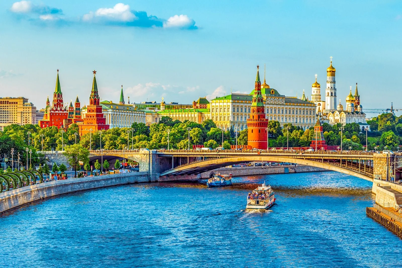 Moscow Kremlin beside the Moskva River