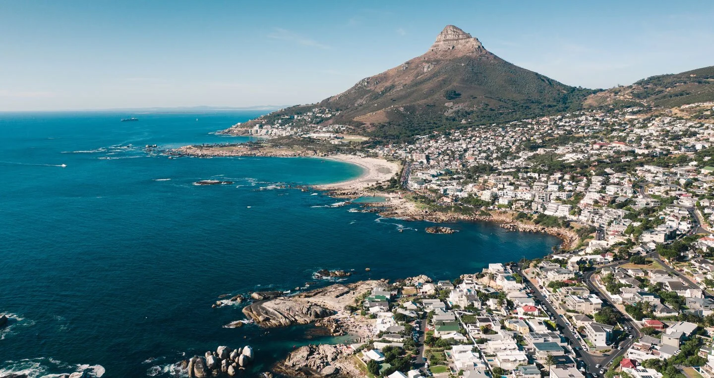 Cape Town coastline beneath Lion's Head