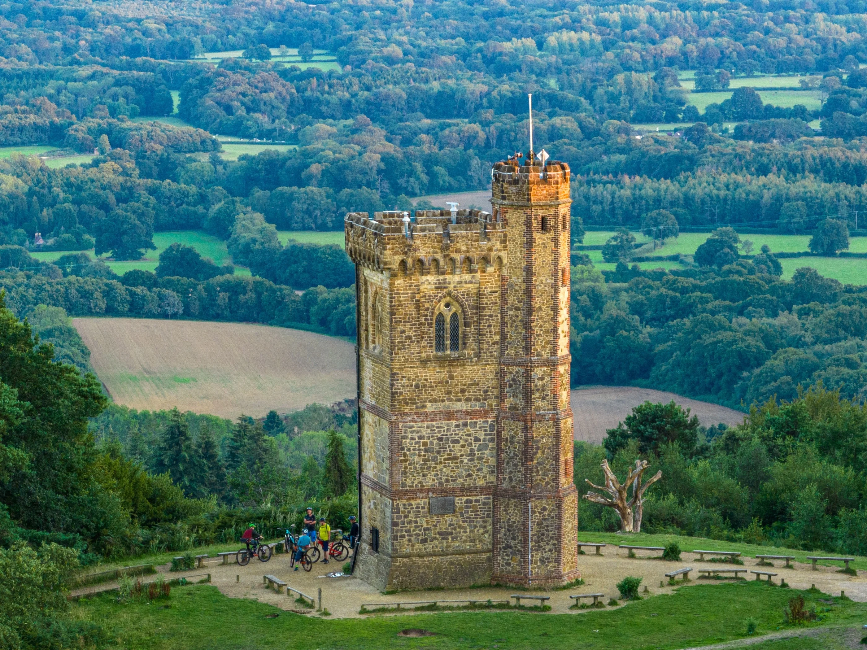 Leith Hill Tower overlooking the Surrey countryside